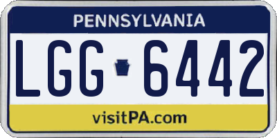 PA license plate LGG6442