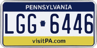 PA license plate LGG6446