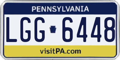 PA license plate LGG6448