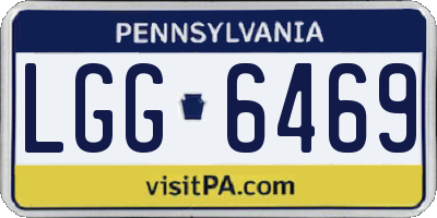 PA license plate LGG6469