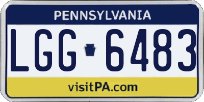 PA license plate LGG6483