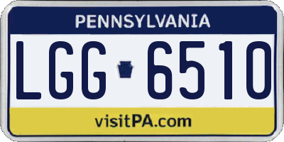 PA license plate LGG6510