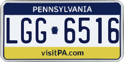PA license plate LGG6516