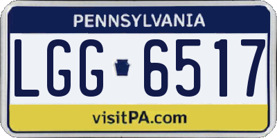 PA license plate LGG6517