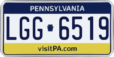 PA license plate LGG6519
