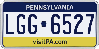 PA license plate LGG6527