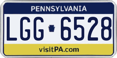 PA license plate LGG6528
