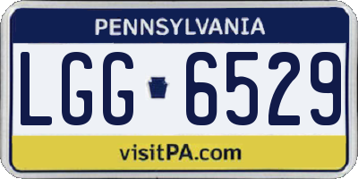 PA license plate LGG6529