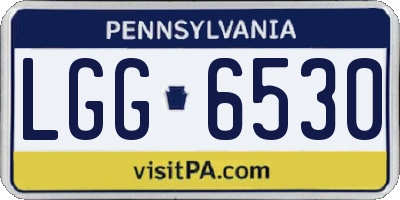 PA license plate LGG6530