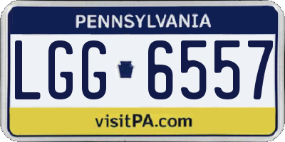 PA license plate LGG6557