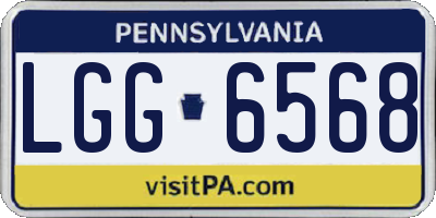 PA license plate LGG6568