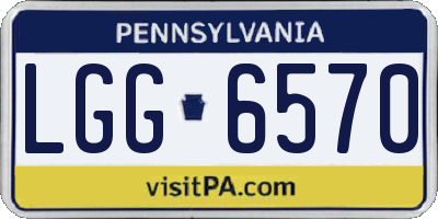 PA license plate LGG6570