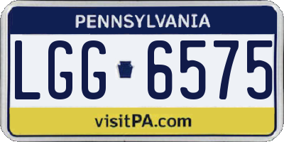 PA license plate LGG6575