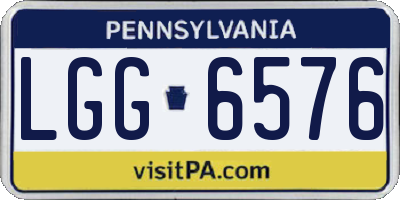 PA license plate LGG6576