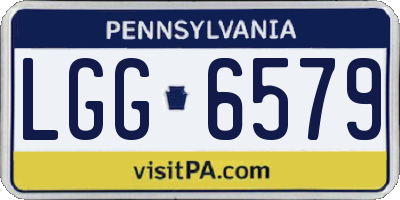 PA license plate LGG6579