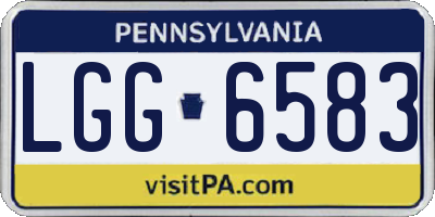 PA license plate LGG6583