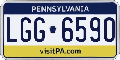 PA license plate LGG6590