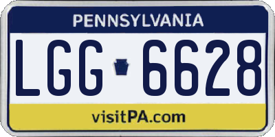 PA license plate LGG6628