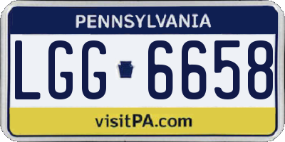 PA license plate LGG6658
