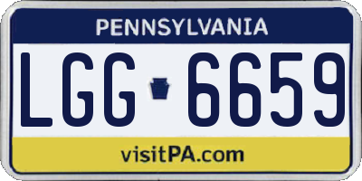 PA license plate LGG6659