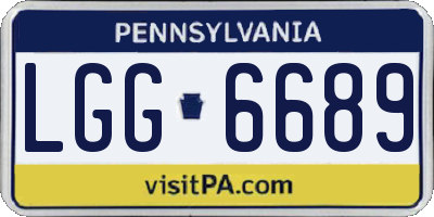 PA license plate LGG6689