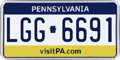 PA license plate LGG6691