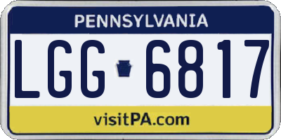 PA license plate LGG6817