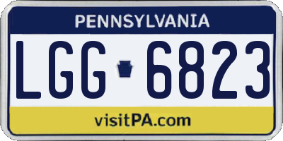 PA license plate LGG6823