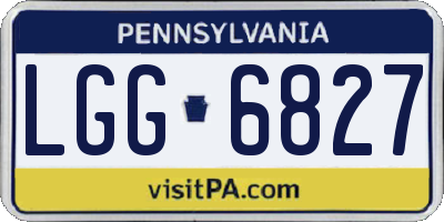 PA license plate LGG6827