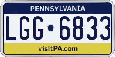PA license plate LGG6833