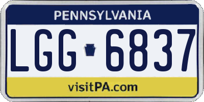 PA license plate LGG6837