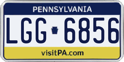 PA license plate LGG6856