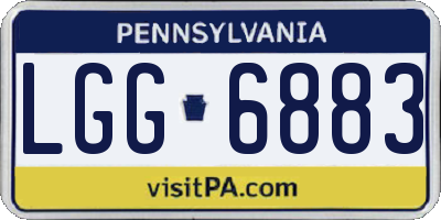 PA license plate LGG6883