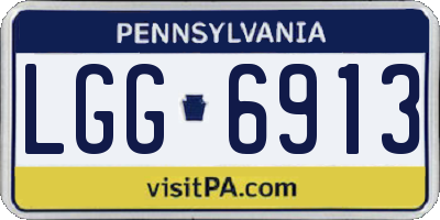 PA license plate LGG6913