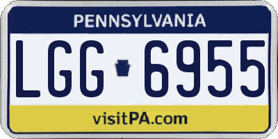 PA license plate LGG6955