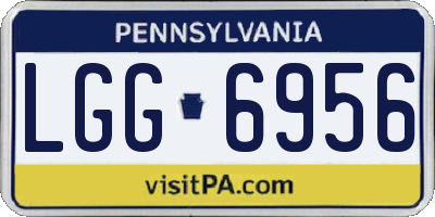 PA license plate LGG6956