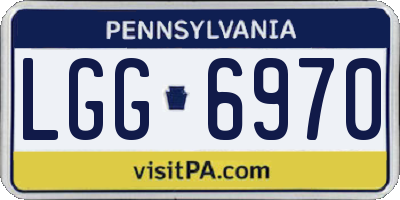PA license plate LGG6970