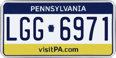 PA license plate LGG6971