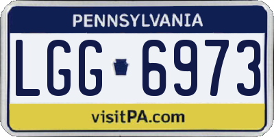 PA license plate LGG6973