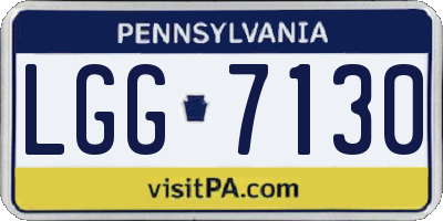 PA license plate LGG7130