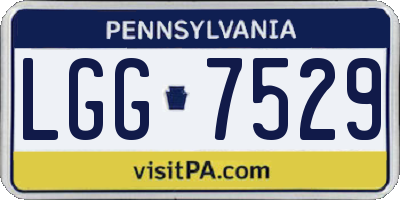 PA license plate LGG7529