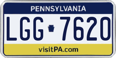 PA license plate LGG7620