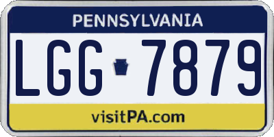 PA license plate LGG7879