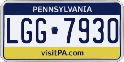 PA license plate LGG7930
