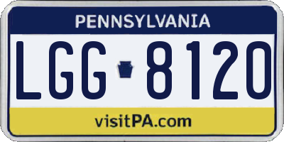 PA license plate LGG8120