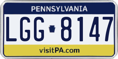 PA license plate LGG8147