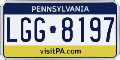 PA license plate LGG8197