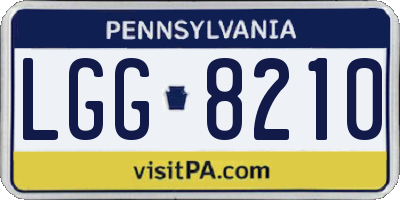 PA license plate LGG8210