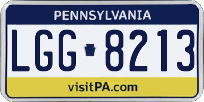 PA license plate LGG8213