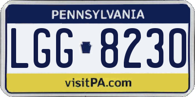 PA license plate LGG8230
